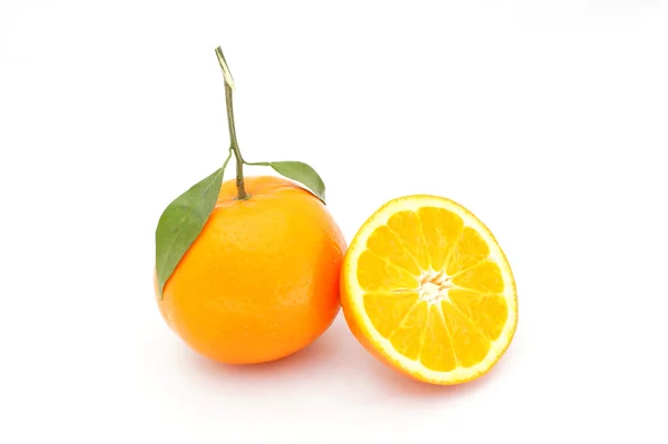 Orange fruit isolated on white background — Stock Photo, Image