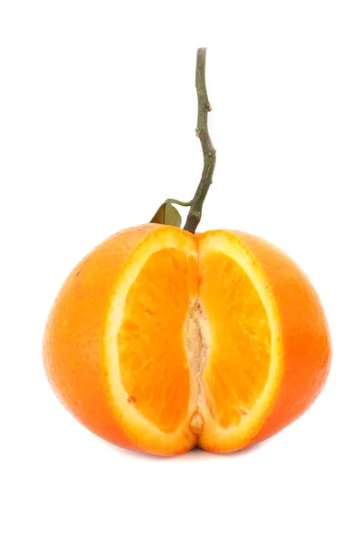 Frutto arancio isolato su sfondo bianco — Foto Stock