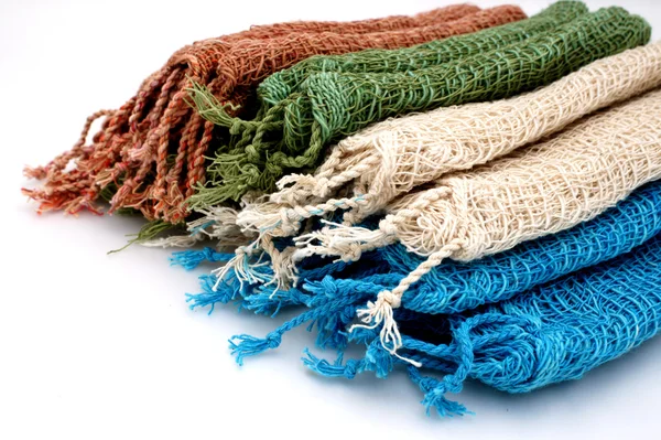 Handgemaakte sjaal. — Stockfoto