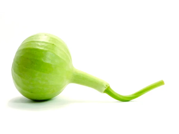 The green gourds on a white background. — Stock Photo, Image