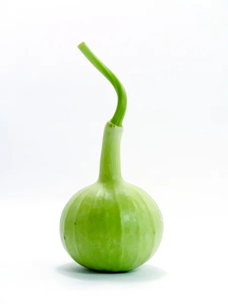 The green gourds on a white background. — Stock Photo, Image