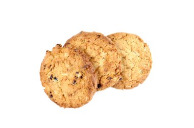 Beyaz arkaplanda çerezler.