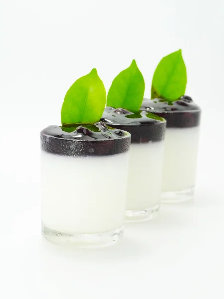 Dessert di agar con mirtilli — Foto Stock