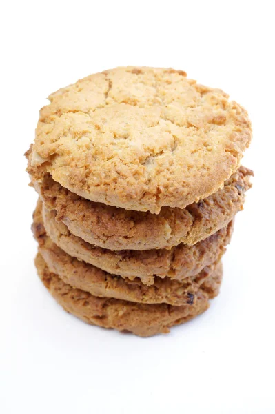 Cookies auf weißem Hintergrund. — Stockfoto