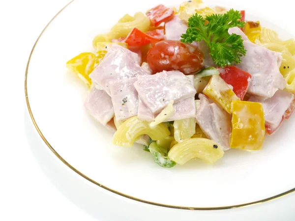 Pork ham salad. — Stock Photo, Image