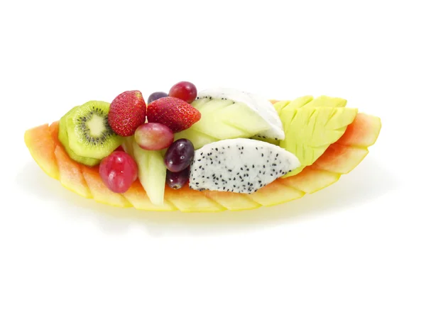 Mixed Fruits isolated on a white background. — Stock Photo, Image