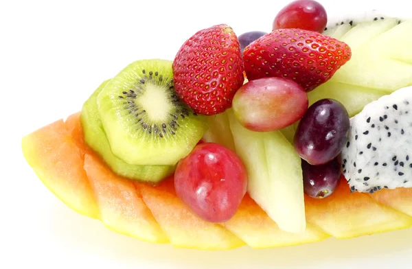 Mixed Fruits isolated on a white background. — Stock Photo, Image