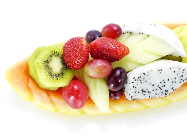 Mixed Fruits isolated on a white background. — Stock Photo, Image