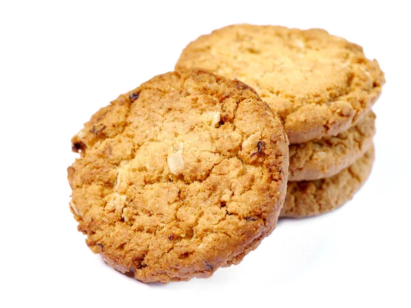 Cookies auf weißem Hintergrund. — Stockfoto