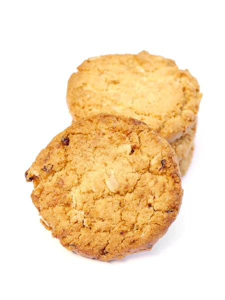 Cookies på en vit bakgrund. — Stockfoto