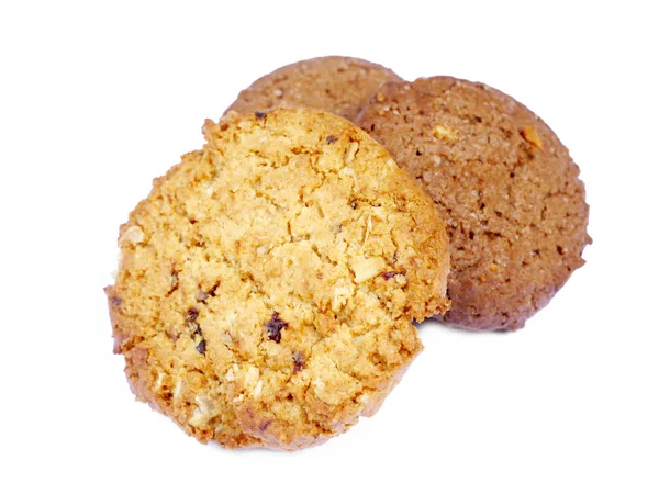 Cookies på en vit bakgrund. — Stockfoto