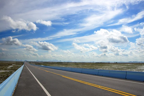 Carretera vacía y las líneas de tráfico . —  Fotos de Stock