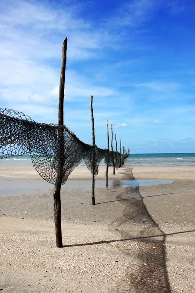 在泰国的沙滩渔网. — 图库照片