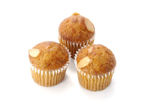 Mini muffin taart op witte achtergrond. — Stockfoto