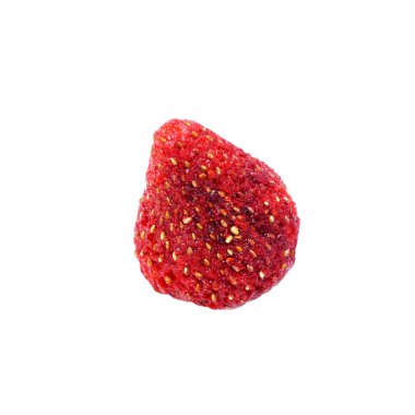 Crispy Strawberry on white background. clipart