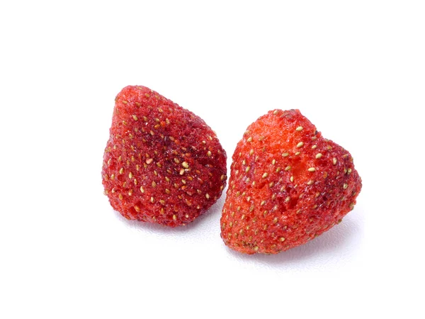 Crispy Strawberry on white background. — Stock Photo, Image