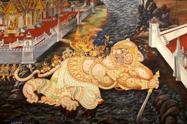 Ramayana tablolar. Tayland Kraliyet Sarayı