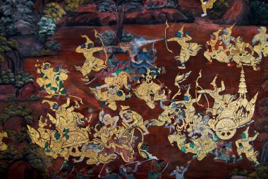 Ramayana tablolar. Tayland Kraliyet Sarayı