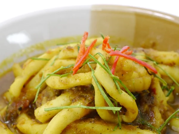 Calamari fritti al curry. Cibo tailandese . — Foto Stock