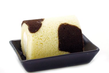 çikolata ve süt İsviçre rulo.