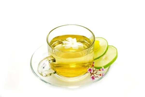 Květinový čaj mix MED a citron. — Stock fotografie