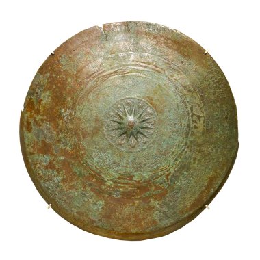 Bronz kettle davul, tarih öncesi dönem, metal yaş üst kısmı.