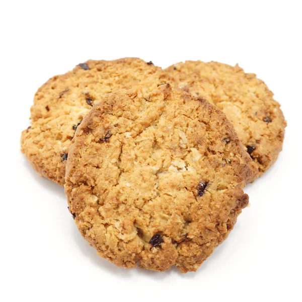 Oat cookies raisins with wholegrain oats no artificial flavors — Stock Photo, Image