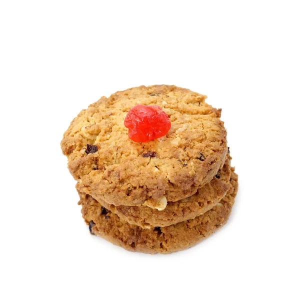 Oat cookies raisins with wholegrain oats no artificial flavors — Stock Photo, Image