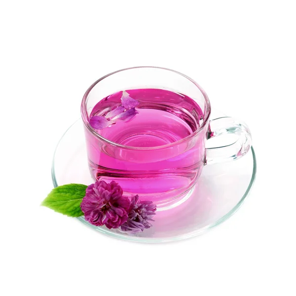 Refreshing herbal tea roses. — Stock Photo, Image