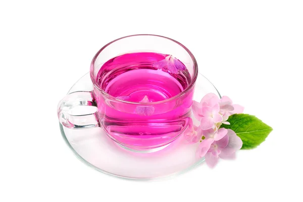 Refreshing herbal tea roses. — Stock Photo, Image