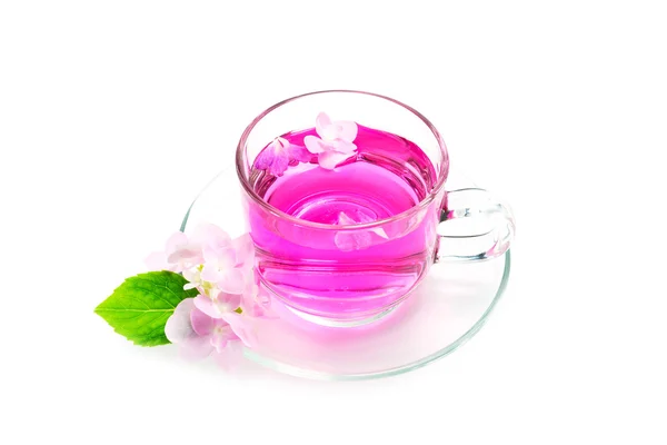 Osvěžující bylinný čaj růže. — Stock fotografie