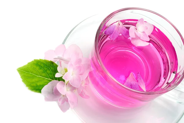 Refreshing herbal tea roses. — Stock Photo, Image