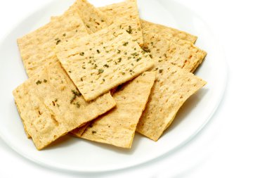 Hafif atıştırmalıklar tabak kızarmış balık.