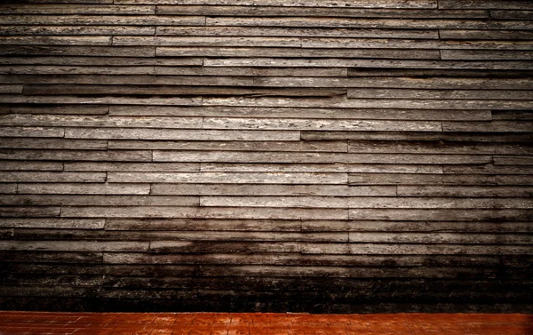 Fond de texture de mur de planche de bois brun — Photo