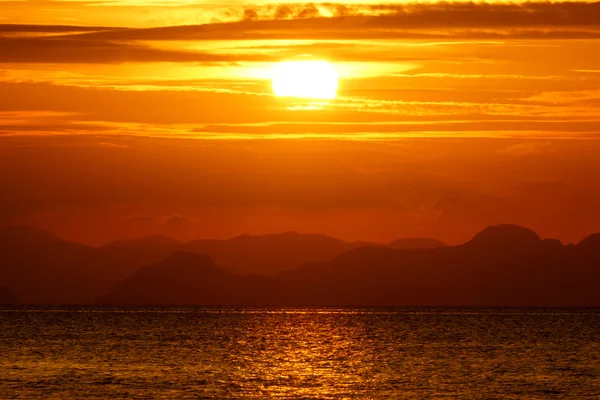 Céu do pôr do sol — Fotografia de Stock