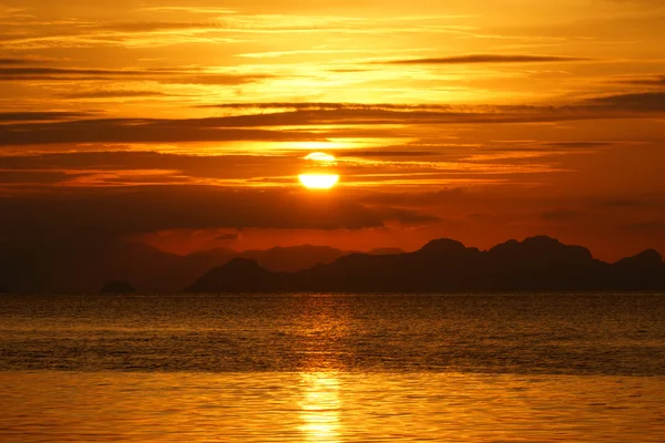 Céu do pôr do sol — Fotografia de Stock