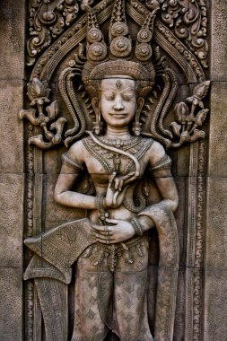 Kamboçya, halka açık bir yerde meleği.