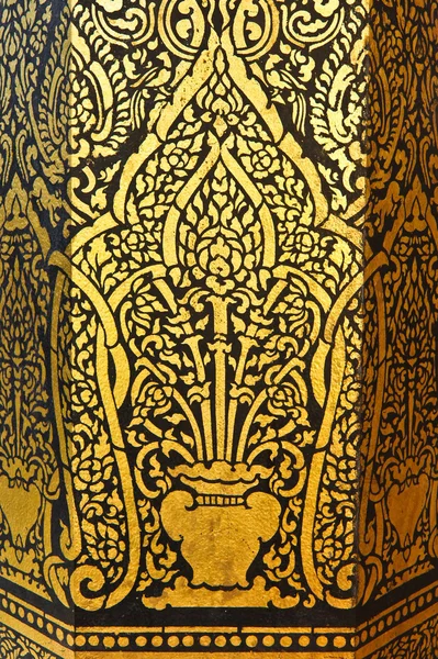 Thai painting door painting gold. — Stock Photo, Image