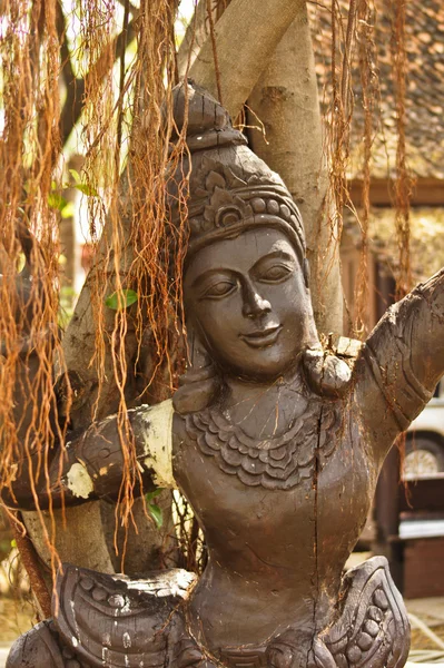 Vecchio buddha thailandia — Foto Stock