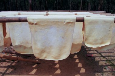 sanayide kullanılmak kurutuldu kauçuk levha.