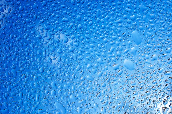 Wassertropfen auf Glas. — Stockfoto