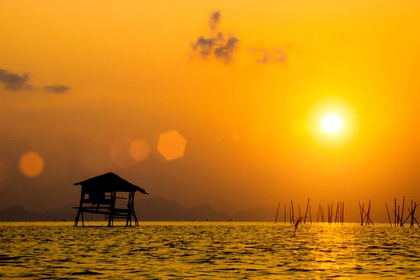 Coucher de soleil ciel, thailand — Photo