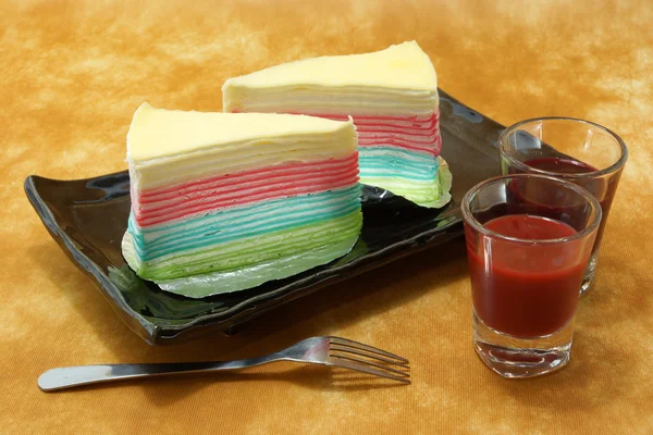 Torta arcobaleno — Foto Stock