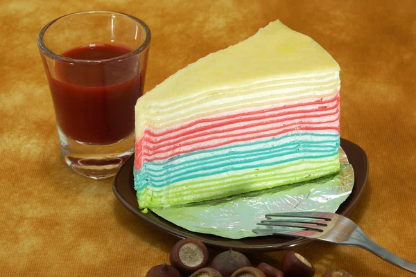 Cake van de regenboog — Stockfoto