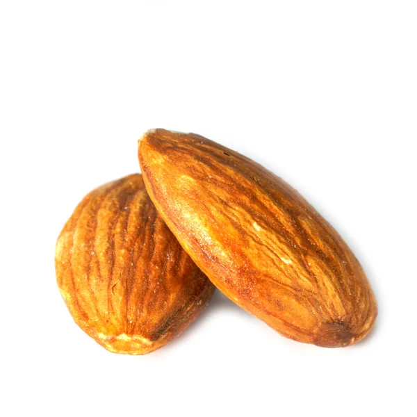 Almonds isolated on the white background — Stock Photo, Image