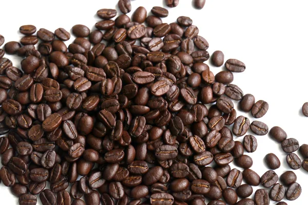 Closeup de grãos de café torrados — Fotografia de Stock