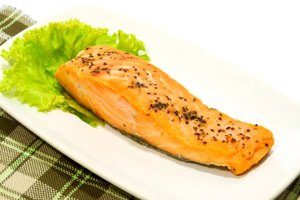 Bistecca di salmone — Foto Stock