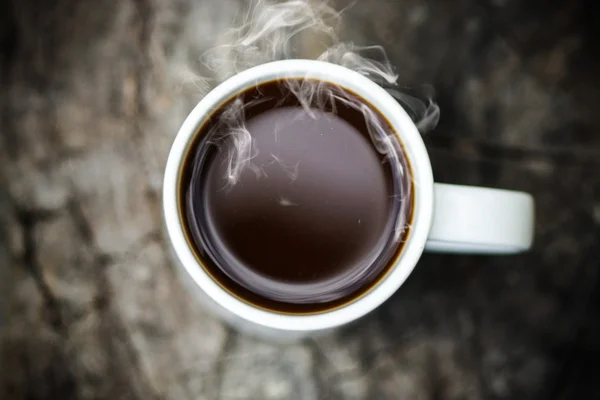 Café de la mañana en la madera . —  Fotos de Stock