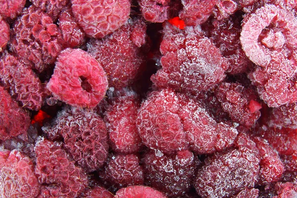 Raspberry frozen berries. — Stock Photo, Image