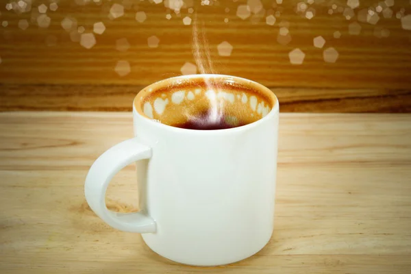 Manchas de café capuchino en tazas de café . —  Fotos de Stock